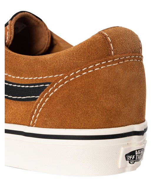 Vans Brown Ward Suede Trainers for men