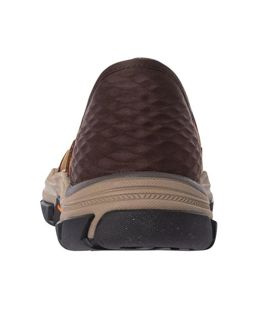 Skechers Brown Slip-ins Leather Trainers for men