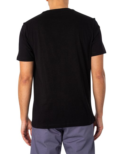 HUGO Black Dulivio U242 Graphic T-shirt for men