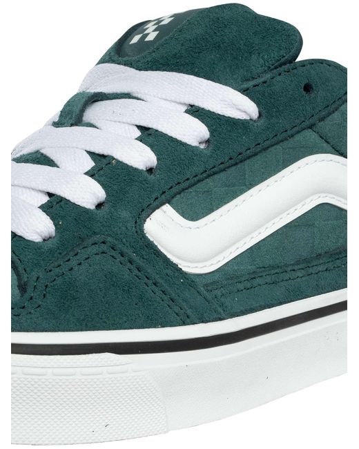Vans Green Caldrone Embossed Suede Trainers for men