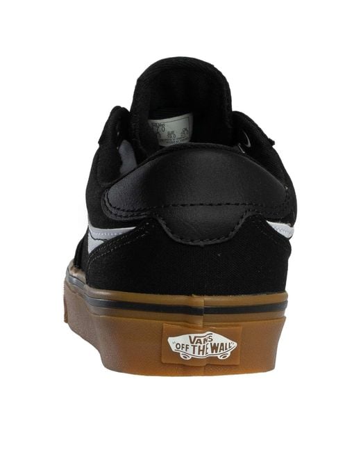 Vans Black Brooklyn Canvas Trainers for men