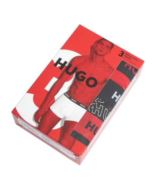 HUGO Red 3 Pack Trunks for men