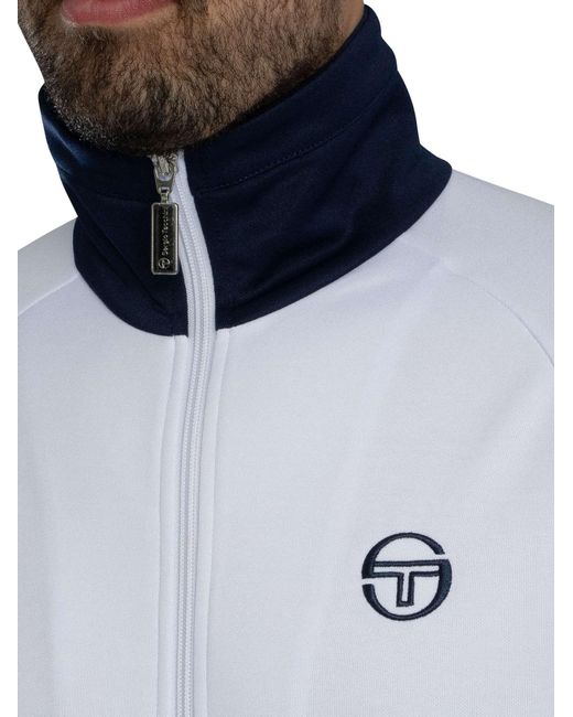 Sergio Tacchini White Dallas Track Jacket for men
