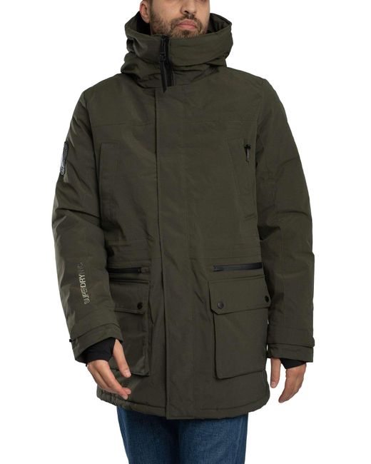 Superdry Gray City Padded Parka Jacket for men