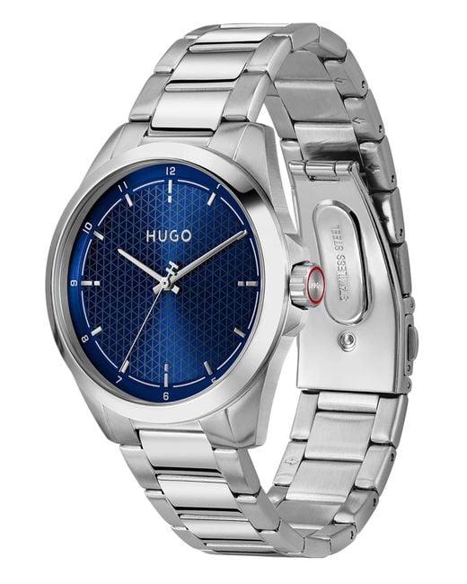HUGO Gray Seam Dial Watch for men