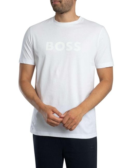 Boss White Te Logo T-shirt for men
