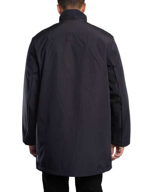 ARMANI EXCHANGE Blue Box Logo Trech Coat for men