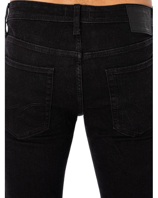 Jack & Jones Black Glenn Original 356 Slim Jeans for men