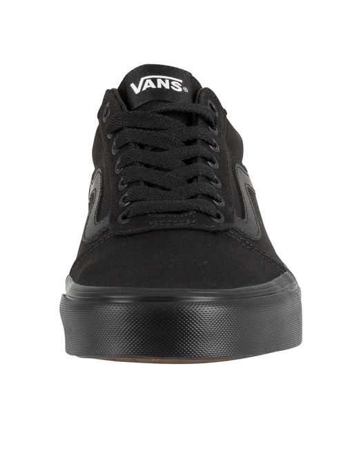 vans ward trainers black