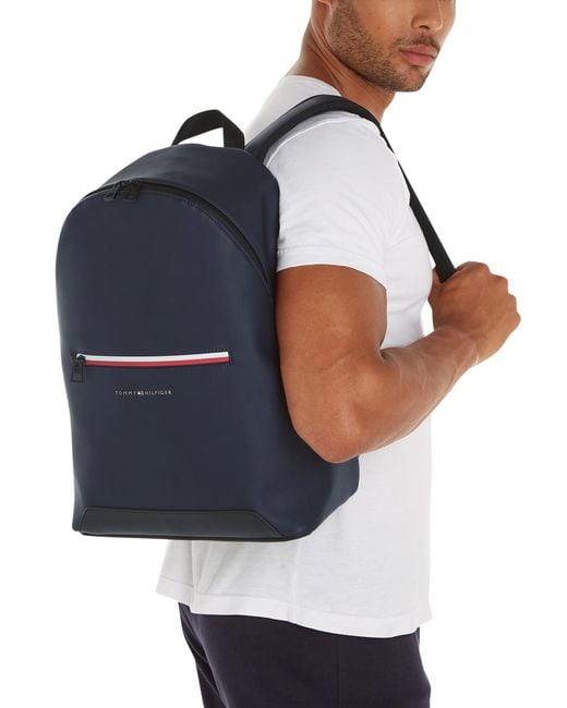 Tommy Hilfiger Blue Essential Corp Dome Backpack for men