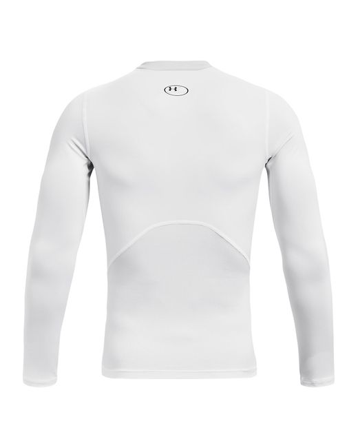 Under Armour White Heatgear Armour Compression Long-sleeve Shirt for men