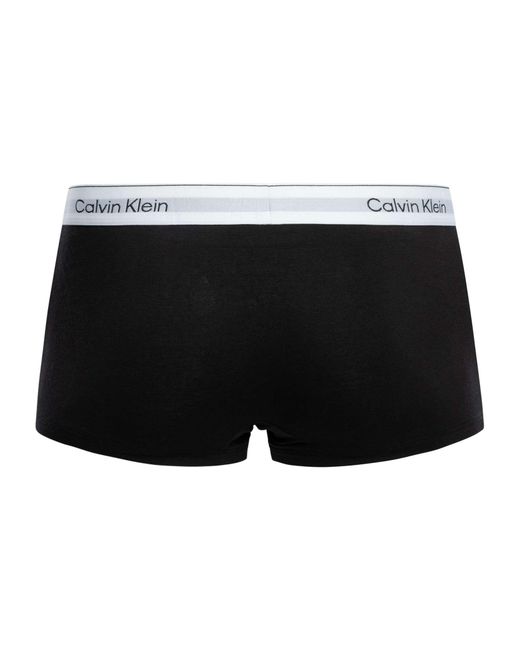 Calvin Klein Black 3 Pack Icon Low Rise Trunks for men
