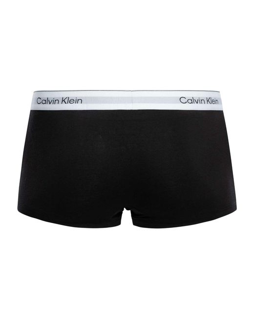 Calvin Klein Black 3 Pack Icon Low Rise Trunks for men