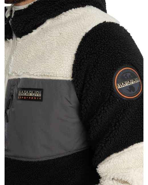 Napapijri Black Yupik Fleece Jacket for men