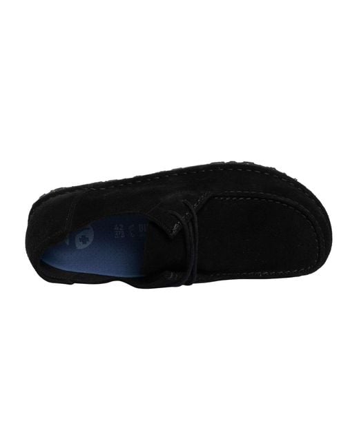 Birkenstock Black Utti Lace Suede Shoes for men