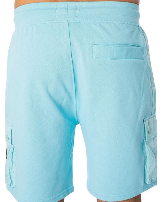 Weekend Offender Blue Pink Sands Cargo Shorts for men