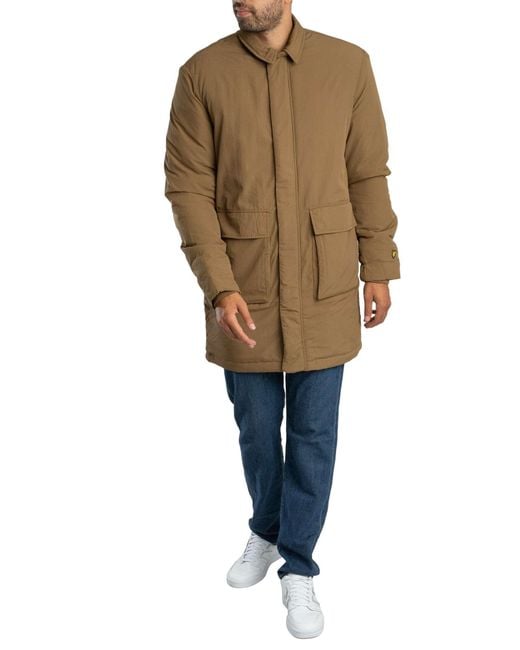 Lyle & Scott Natural Wadded Parka Jacket for men