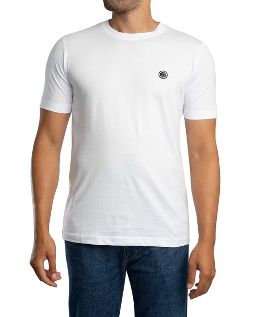 Pretty Green White Mitchell Slim T-shirt for men