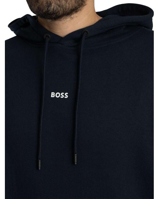 Boss Blue Wesmall Hooded Tracksuit for men