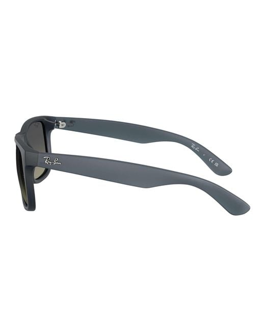 Ray-Ban Black Justin Classic Square Sunglasses for men