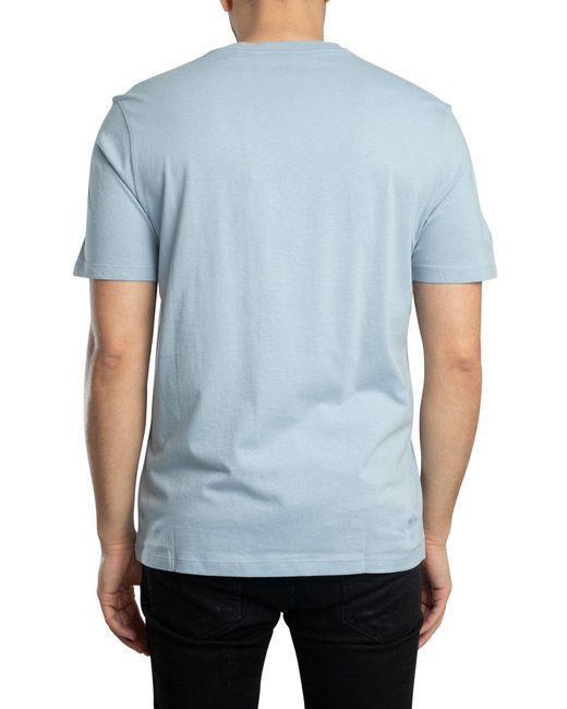 HUGO Blue Dero222 Chest Logo T-shirt for men