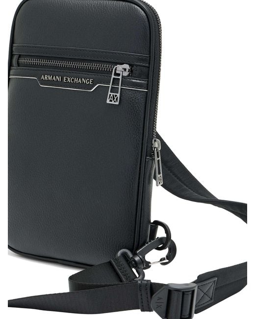 ARMANI EXCHANGE Black One Shoulder Bag for men