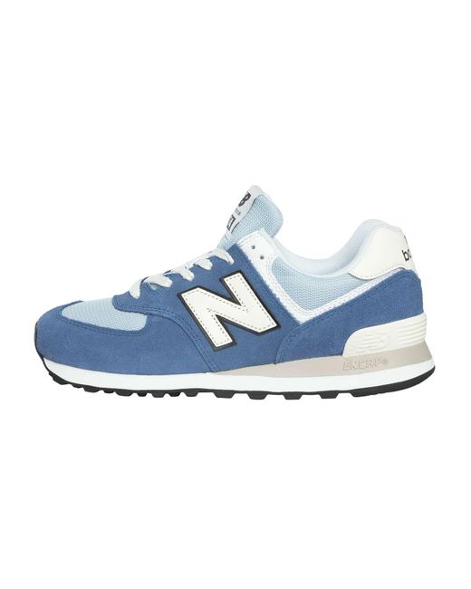 New Balance Blue 574 Suede Trainers for men