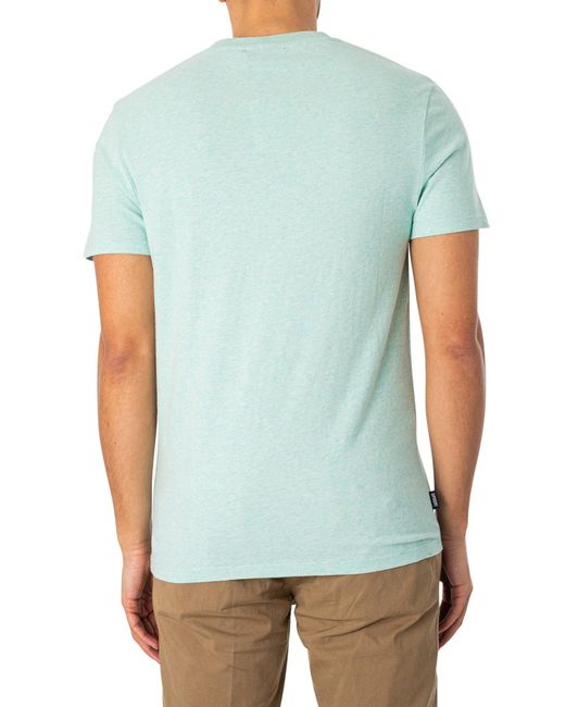 Superdry Blue S Chest Logo T-shirt Light Mint M for men