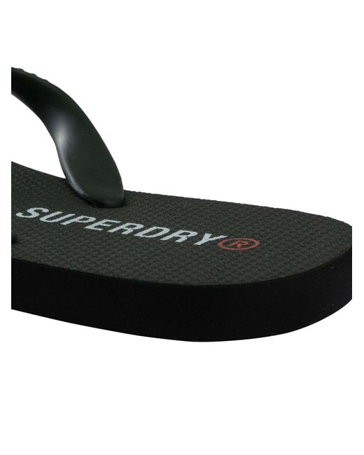 Superdry Black Core Essential Flip Flops for men