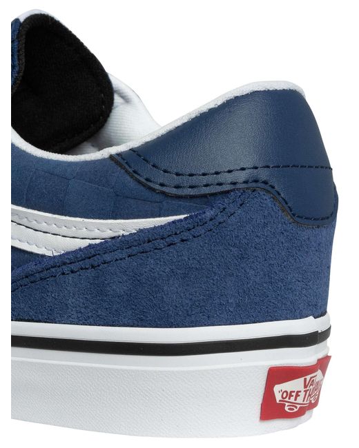 Vans Blue Brooklyn Suede Trainers for men