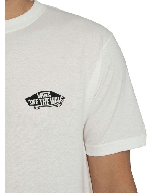 Vans White Double Standard Back Logo T-shirt for men