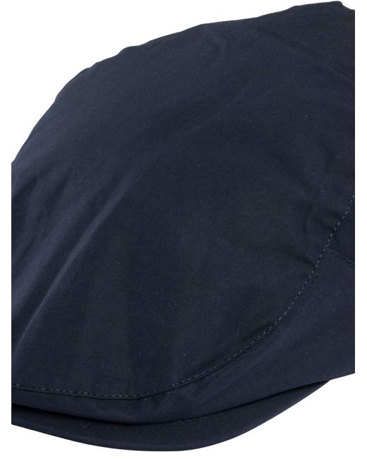 Aquascutum Blue Cotton Flat Cap for men