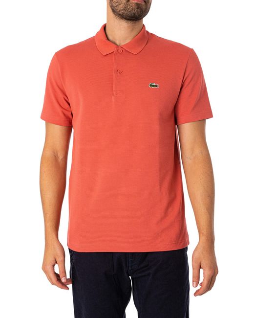 Lacoste S Sport Polo Shirt Red Xxl for men