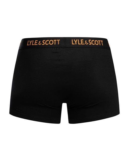 Lyle & Scott Black 3 Pack Barclay Trunks for men