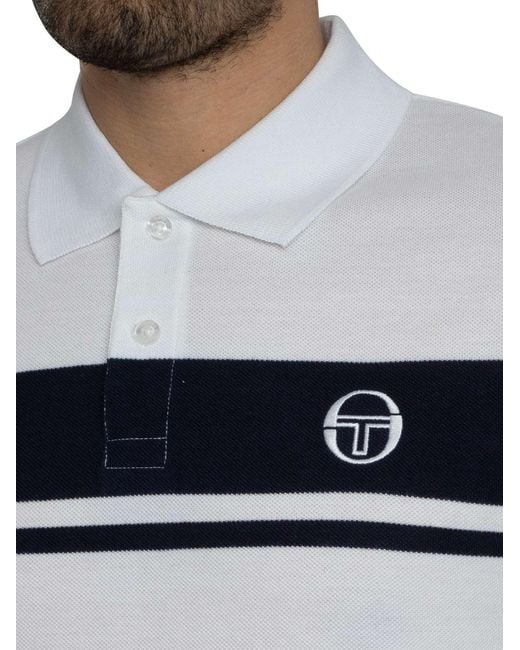 Sergio Tacchini White Young Line Polo Shirt for men