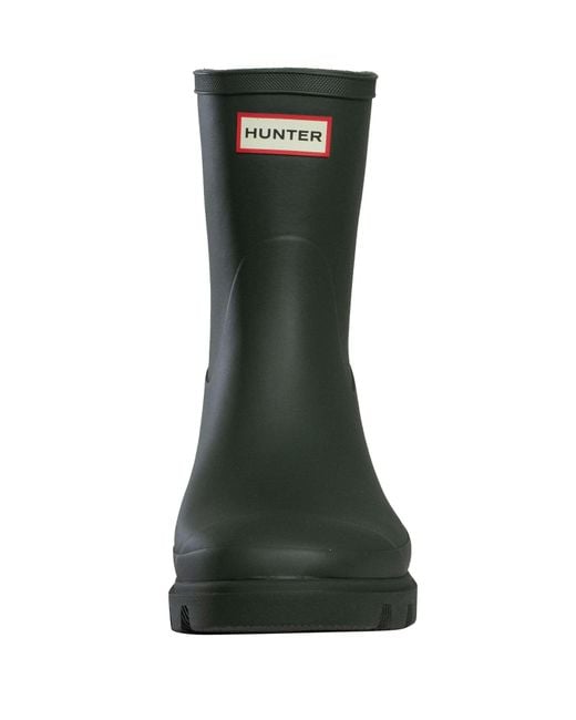 Hunter Green Downpour Short Wellington Boots for men