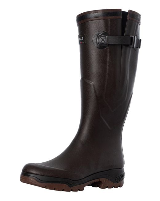 Aigle Black Parcours 2 Var Wellington Boots for men