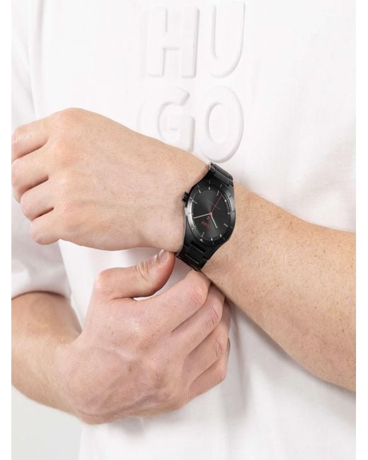 HUGO Black Lit Watch for men