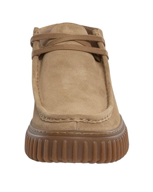 Clarks Brown Torhill Hi Suede Boots for men