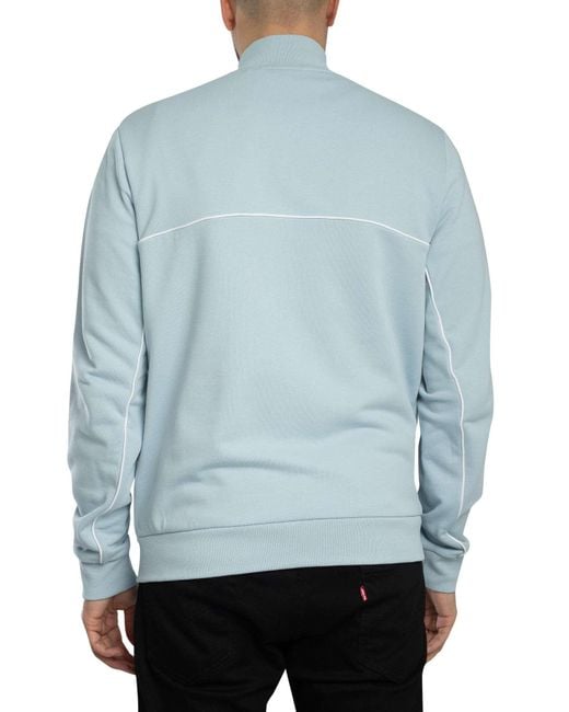 Lyle & Scott Blue Piped Full Zip Track Jacket for men