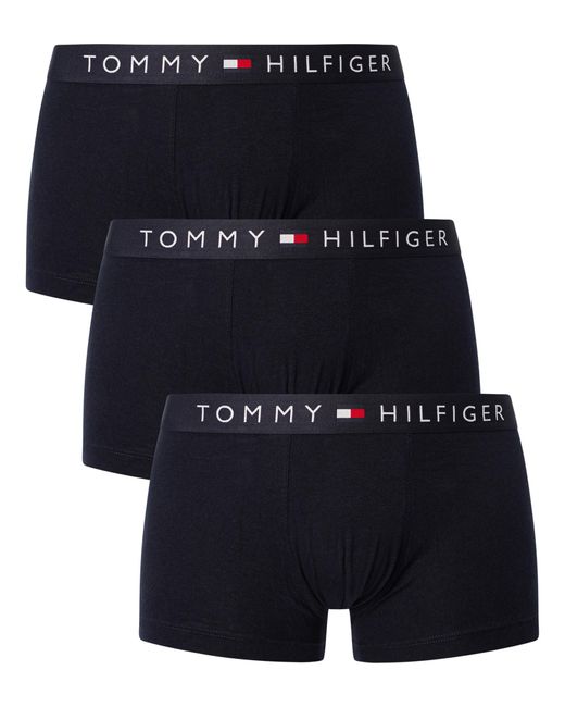 Tommy Hilfiger Blue 3 Pack Original Trunks for men