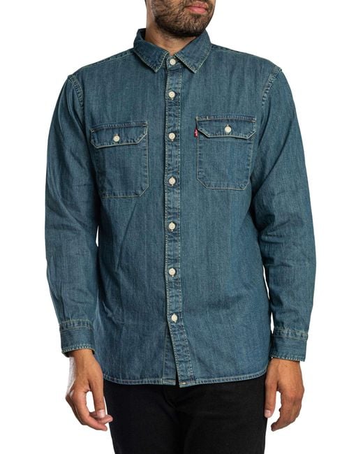 Levi's Blue Jackson Worker Shirt for men