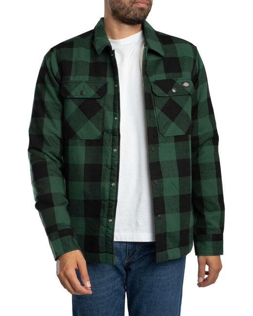 Dickies Green Lined Sacramento Fleece Jacket for men