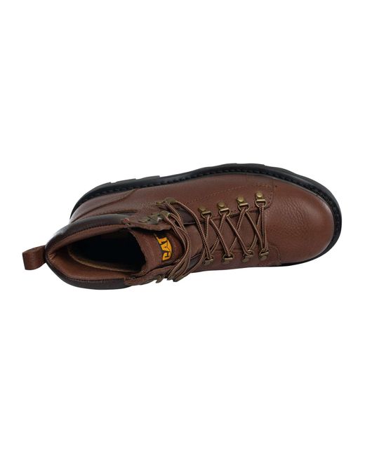 Caterpillar Brown Arlington Wide Leather Boots for men