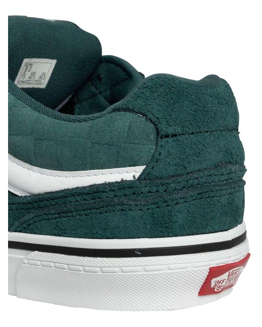 Vans Green Caldrone Embossed Suede Trainers for men
