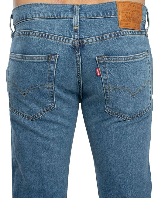 Levi's Blue 502 Taper Jeans for men