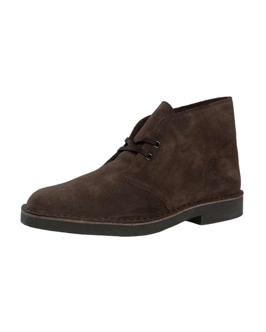 Clarks Brown Desert Evo Suede Boots for men