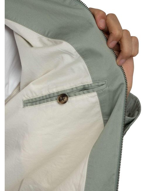Gant Gray Cotton Windcheater Jacket for men