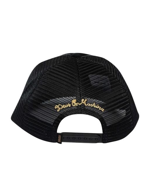 Deus Ex Machina Black Malden Trucker Cap for men