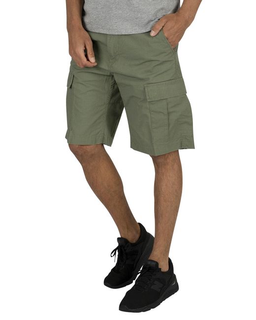 Carhartt WIP Green Aviation Cargo Shorts for men